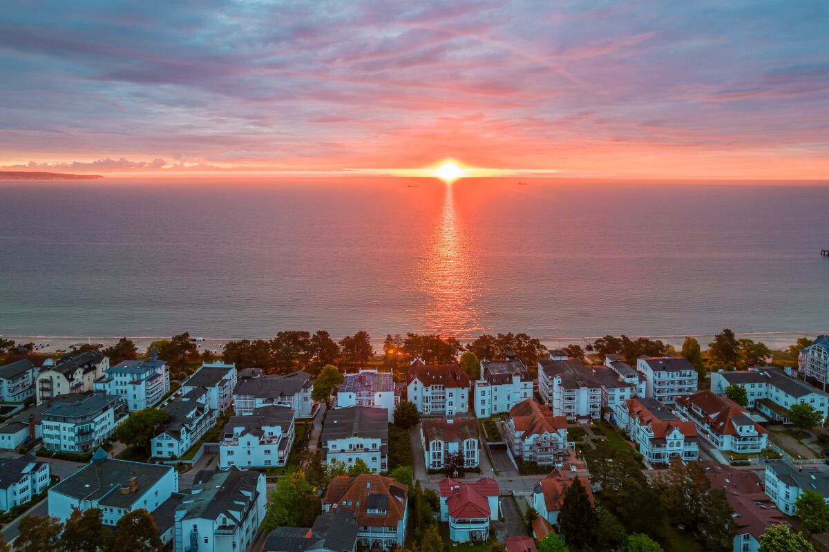 Villa Strandidyll im Sonnenaufgang